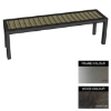 Picture of Facilities Bench - Stainless Steel 304 and Wood - Bolt Down - 45x180x51cm - Colour Options - FL4242S