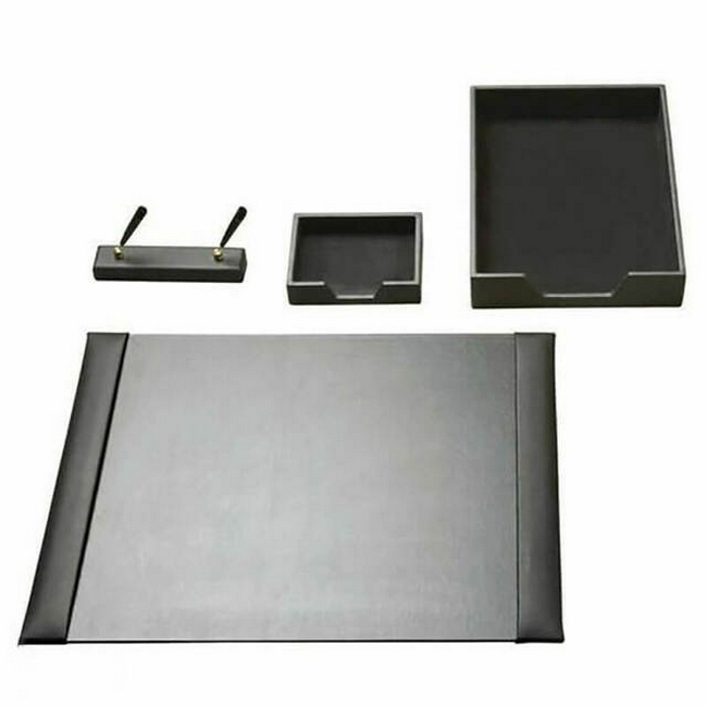 SW executive leather, similar to desk set, letter trays, stationery desk set from all sorted, leroy merlin.