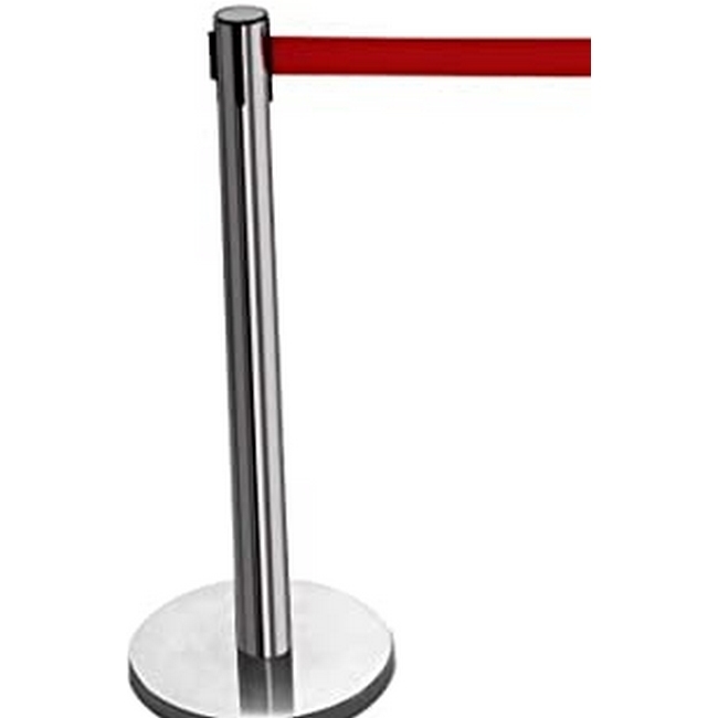 SW retractable queue, similar to q-ing post, retractable  queue barrier from obbligato, brabantia.