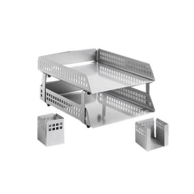SW desk set, similar to desk set, letter trays, stationery desk set from pioneer plastics, krost.