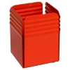 Picture of Pencil Holder - Fluted Steel Range - Metal - 7.5 x 7.5 x 10 cm - Colour Options - 535BL