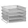 Picture of Letter Tray - Wire Mesh Range - Stackable - 4 Tier - Colour Options - MESH002BL