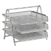 Picture of Letter Tray - Wire Mesh Range - Stackable - 3 Tier - Colour Options - MESH003BL