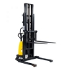 SW wide straddle semi, similar to pallet stacker, semi electric stacker from castor and ladder, caslad.