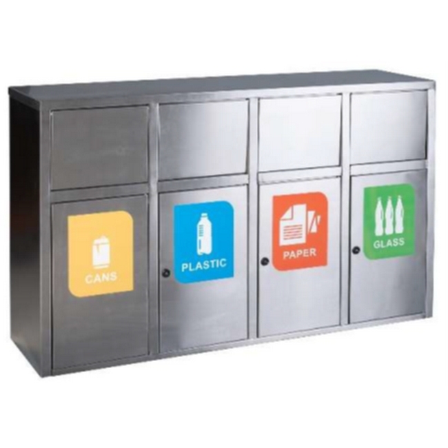 SW recycling bin four, similar to recycling bin, recycling box from office group, makro, krost.