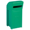 Picture of Modulus Plastic Recycle Bin - With Exterior Lid and Bin Liner - 40 x 40 x 95cm - Colour Options - RECMDOBBERECMDOLBE