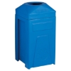 Picture of Modulus Plastic Recycle Bin - With Interior Lid and Bin Liner- 40 x 40 x 95cm - Colour Options - RECMDOBRDRECMDILRD