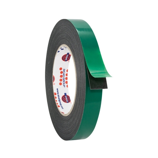 SW badge mounting, similar to badge mounting tape;adhesive tape; from linvar, packit, ecobox.