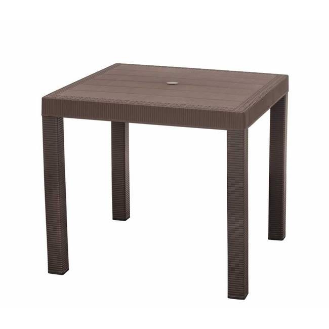 SW plastic square, similar to plastic table, outdoor table from builder warehouse.