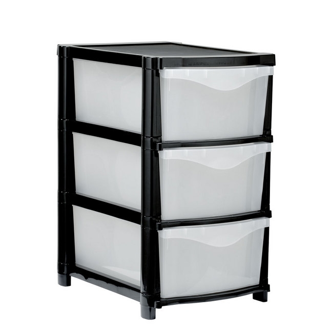 SW plastic three drawer, similar to plastic drawer, plastic storage drawers from plastic warehouse.
