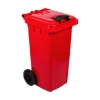 Picture of 80L Wheelie Bin - Plastic - 2 Wheel - Colour Options - Pack of 5