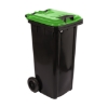 Picture of 240L Recycling Wheelie Bin - Black with Coloured Lid - Pack of 5