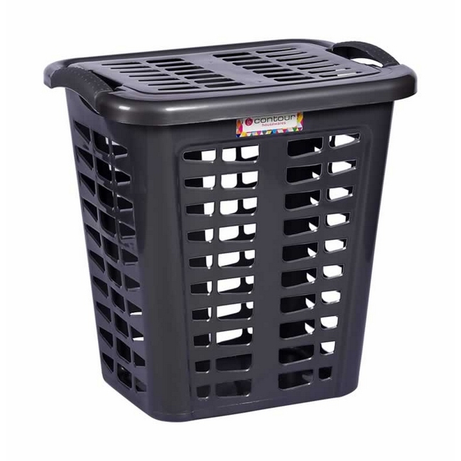 Picture of Mega Plastic Laundry Basket - Linen - Colour Options - Pack of 5
