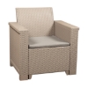 Picture of Jabulani One Seater Patio Chair - Outdoor - Rattan Look - Colour Options - 73 x 57 x 75cm