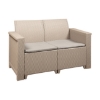 Picture of Jabulani Two Seater Patio Chair - Outdoor - Rattan Look - Colour Options - 122 x 57 x 75cm