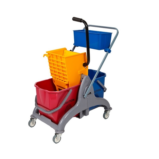 SW 50l double saul, similar to janitorial trolley, cleaning trolley from sanitize today, linvar,.
