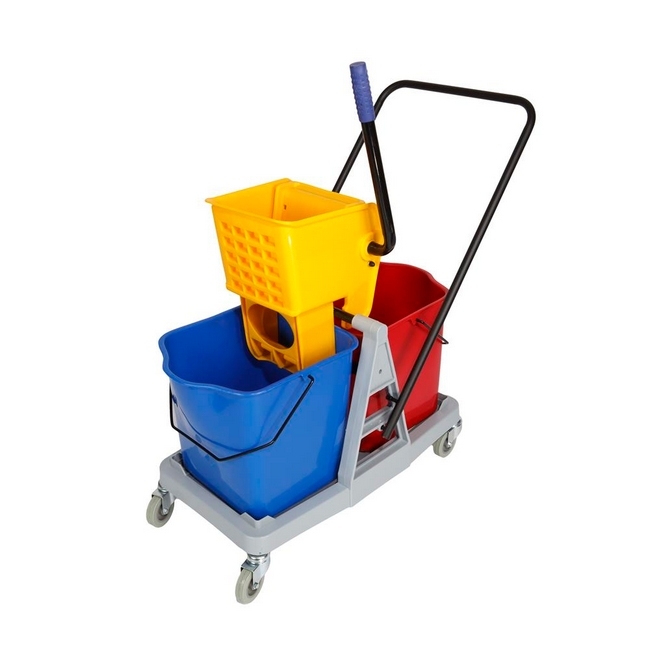 SW 50l double bucket, similar to janitorial trolley, cleaning trolley from leroy merlin, takealot,.