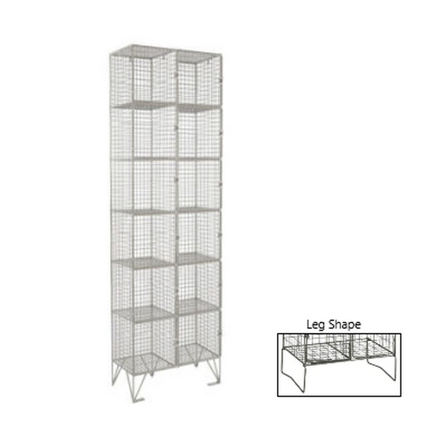 SW wire metal locker, similar to wire locker, wire mesh locker from krost, displayrite.