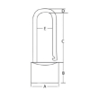 SW long shackle padlock, comparable to padlock, security padlock by takealot, makro.