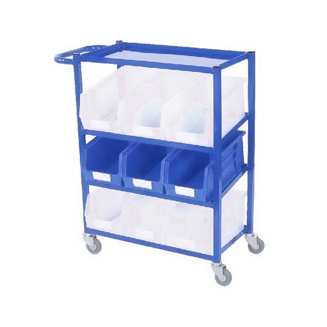 SW steel trolley, similar to steel trolley, trolley with linbins from linvar,lin bin.