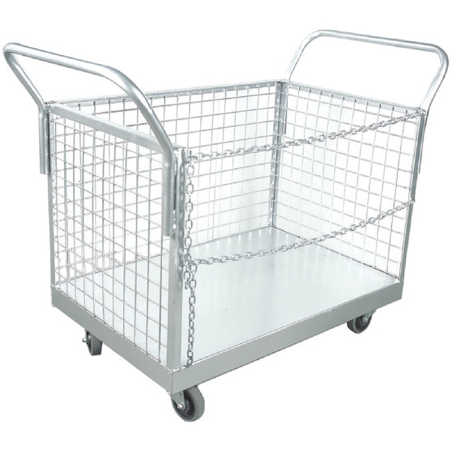 SW trolley, similar to steel trolley, mesh trolley from castor and ladder.