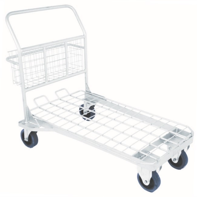 SW trolley, similar to steel trolley, supermarket trolley from castor and ladder.
