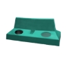 Picture of Wheelie Bin Hood - Plastic - Double - Suitable for 130L Bin - 118 x 53 x 44 cm