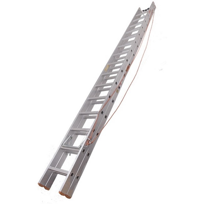 Supplywise extension ladder similar to the Chamberlains heavy duty 14m aluminium extension ladder with 46 rungs.