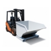 Supply Wise tipper bin similar to the Castor and Ladder steel tipper bin with forklift entry, 155x100x76 cm, 144kg.