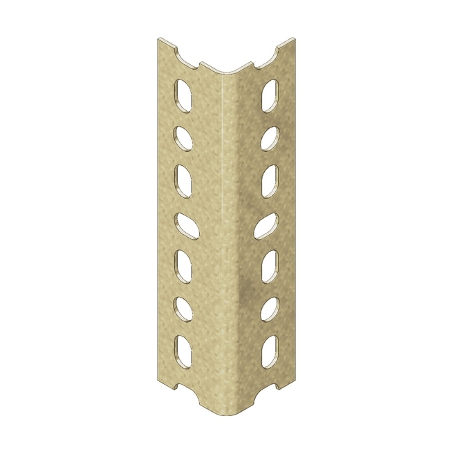 Supplywise steel upright similar to the Universal beige painted steel upright for bolted shelving, 2743mm height.