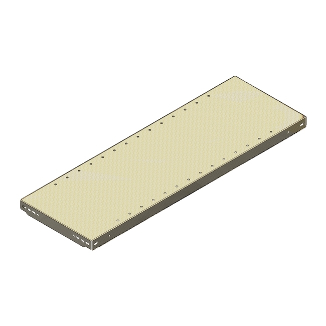 Supplywise bolted shelving steel shelf, similar to the Dexion beige painted steel bolted shelving shelf, 914 x 381 mm, 160kg load.