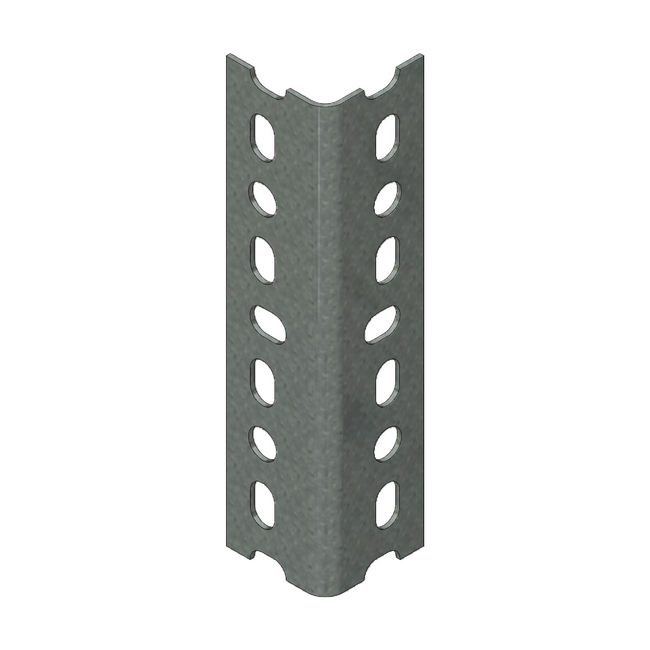 Supplywise steel upright similar to the Universal galvanised steel upright for bolted shelving, 2743mm height.