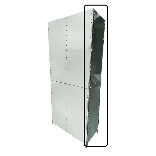 Supplywise bolted shelving panel, similar to the Tool Room galvanised steel side panel for bolted shelving, 990 x 381 mm.