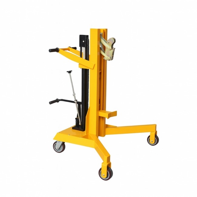 Supplywise Heavy Duty Drum Transporter similar to the Buco yellow steel drum transporter with 450kg capacity and 500mm lift height.