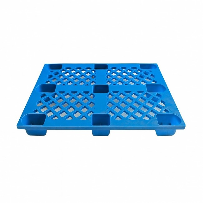 Supplywise light duty plastic pallet similar to the Linvar blue plastic pallet, 120x80x14 cm, light duty, nestable, 4-way entry.