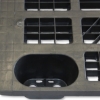 Supply Wise light duty plastic pallet similar to the Chamberlains black plastic pallet, light duty, nestable, 120x100x13.5 cm, 4-way entry.