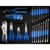 Supply Wise's 155-piece roller cabinet tool set similar to the Caslad black 6-drawer steel roller tool cabinet with 155-piece set