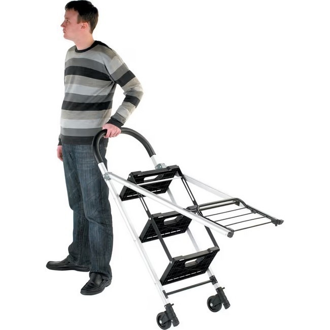 Supplywise convertible stepladder and sack truck 150kg capacity similar to the Makro grey 3-tread convertible stepladder and sack truck, 150kg capacity