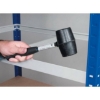 Supply Wise's boltless industrial shelving 265kg shelf capacity similar to the Trojan Trolley blue 5-shelf mdf and steel shelving unit with 265kg capacity.