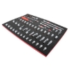 Supplywise's 75-piece roller cabinet tool kit similar to the Makro red heavy-duty 75-piece roller tool cabinet with castors.