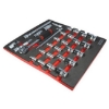 Supply Wise 1/2in square drive metric socket set with foam inlay similar to the Mica 30-piece metric 1/2in socket set in red foam inlay, black case.