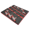 Supply Wise 8 piece metric hex driver set with foam inlay similar to the Castor And Ladder 8-piece metric t-handle hex driver set in red and black foam inlay.
