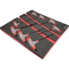Supply Wise Metric T-handle hex driver set 2.0-10.0mm similar to the Caslad 8pc t-handle metric hex driver set with red foam inlay