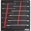Supplywise 12-piece A/F combination spanner set with foam inlay similar to the Trojan Trolley 12-piece combination spanner set with red foam inlay for tool cabinet