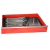 Supply-Wise's 26-piece metric combination spanner set with foam inlay similar to the Castor And Ladder 26-piece metric combination spanner set in red foam inlay