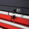 Supply-Wise 6-drawer steel tool chest similar to the Game red and grey 6-drawer steel tool chest with 350kg capacity.