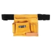 Supplywise 5-pocket leather tool belt similar to the Game durable brown 5-pocket split leather tool pouch, 210 x 220 mm