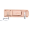 Supply Wise tan leather tool holster for hammers similar to the Caslad tan leather 5-loop tool holster with metal t-bar clip.