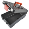 Supplywise's waterproof plastic tool case for power tools similar to the Trojan Trolley black and red waterproof lockable plastic tool case with carry handle