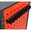 Supplywise's 300mm aluminium magnetic tool holder similar to the Linvar a 300mm aluminium magnetic tool holder mounted on a workshop wall.